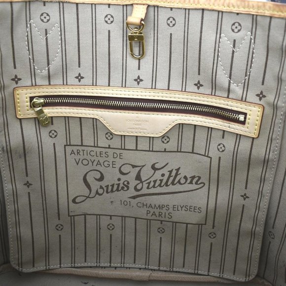 LOUIS VUITTON  Neverfull My LV Heritage Monogram Canvas Tote Bag Brown - Picture 11 of 12